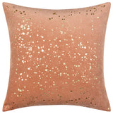 Surya Velvet Sparkle Mauve Pillow Shell With Down Insert 18"H X 18"W