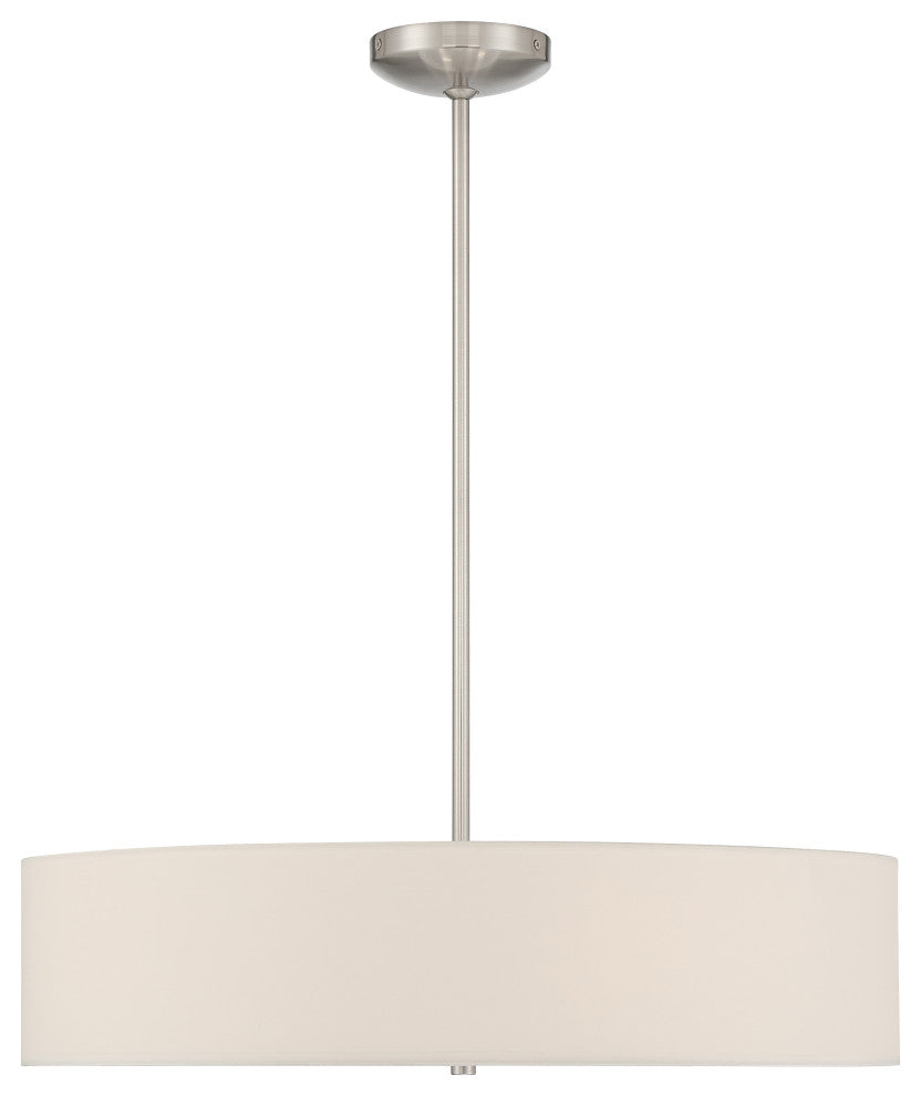 Access Mid Town 4-Light LED Pendant or Semi-Flush Brushed Steel