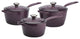 Le Ceruse Signature Cast Iron Saucepan Set, Cassis