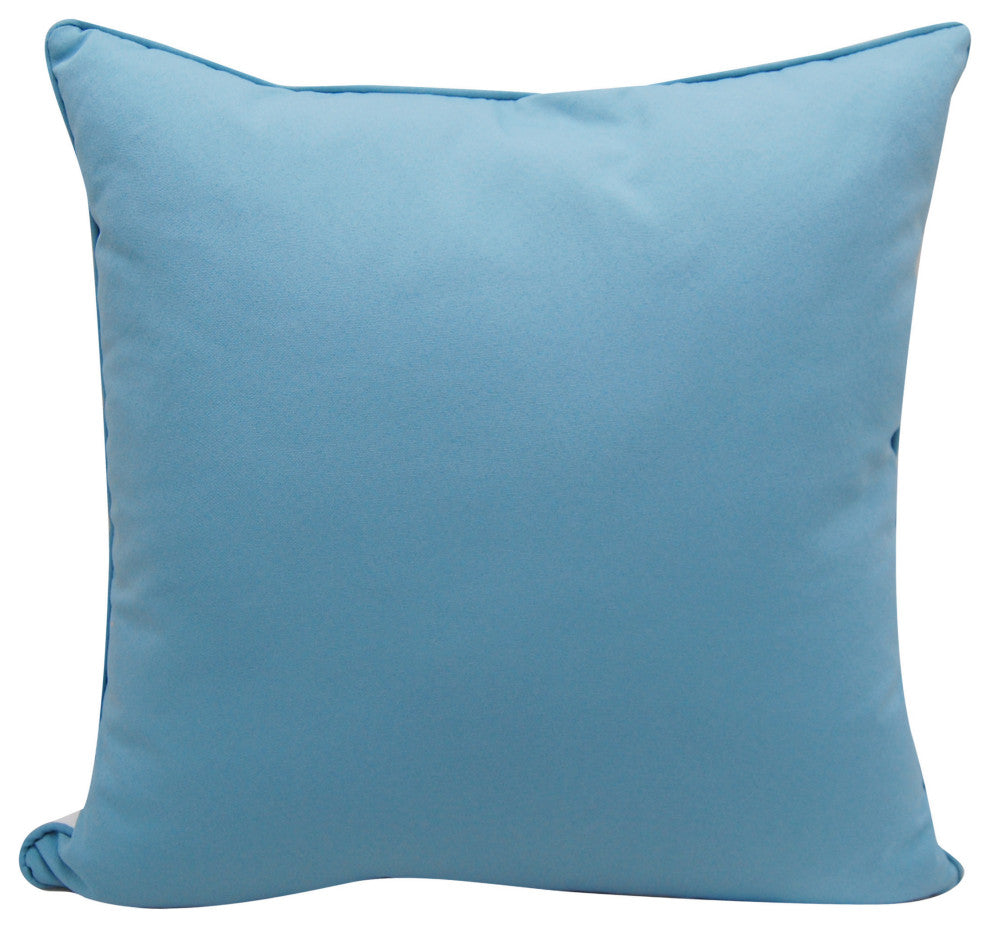 Sea Glass Embroidered Starfish Indoor/Outdoor Pillow