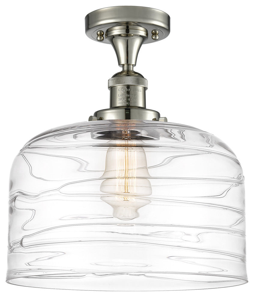 Innovations 517-1CH-PN-G713-L-LED 1-Light Semi-Flush Mount, Polished Nickel