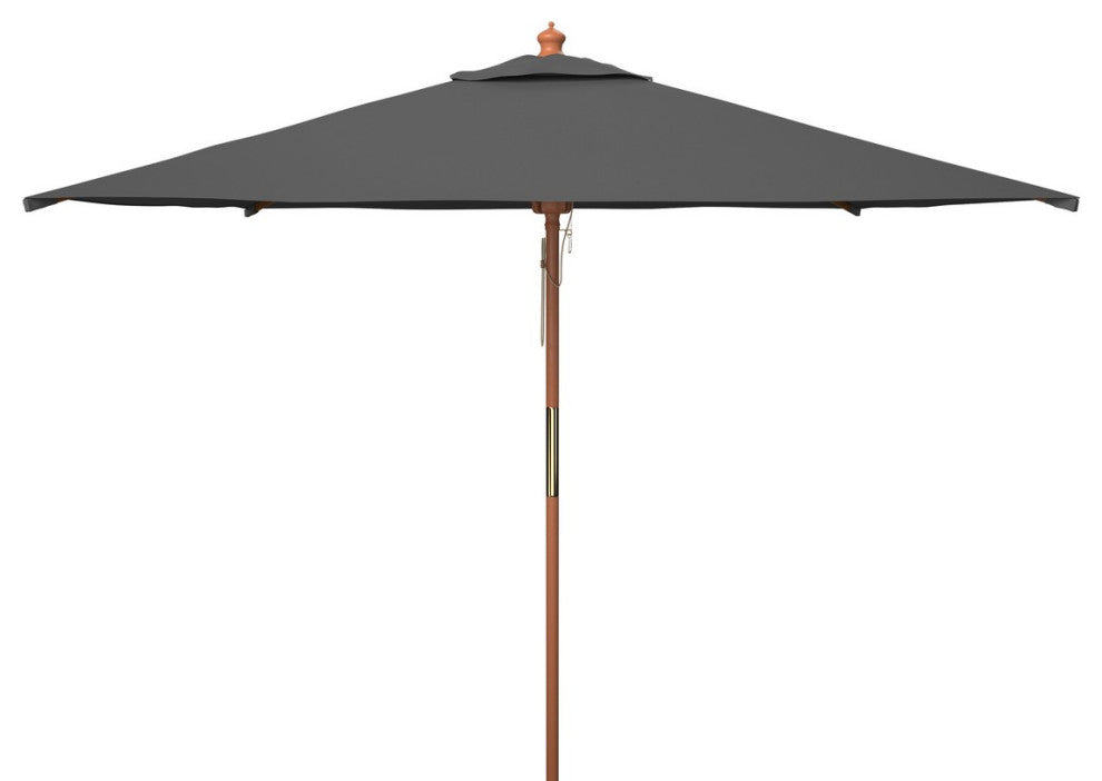 Safavieh Velop 7.5 Ft Wood Umbrella, Grey
