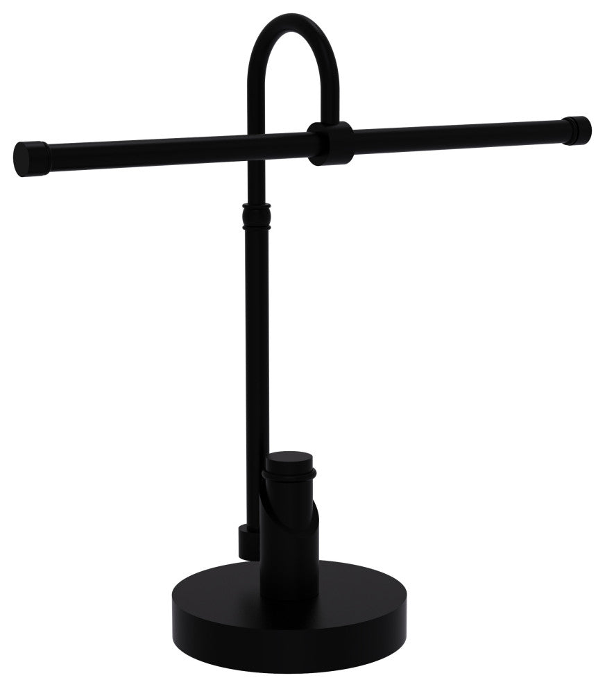 Tribecca 2 Arm Guest Towel Holder, Matte Black