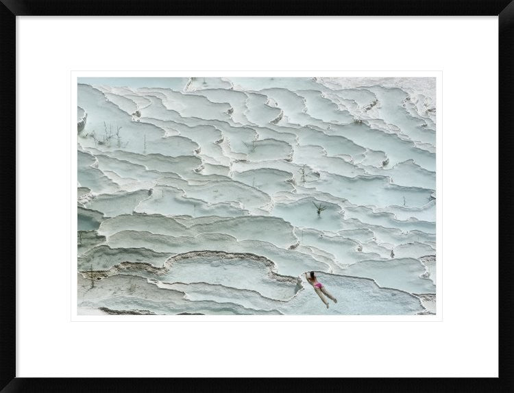 "Turquoise Paradise" Framed Digital Print by Igor Tinak, 26"x20"