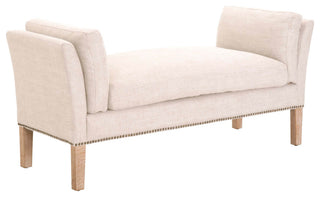 Warner Bench Bisque French Linen, Natural Gray Ash