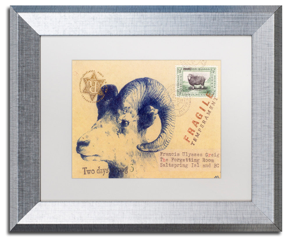 Nick Bantock 'Ulysses' Matted Framed Art, 14x11
