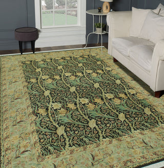 Pak-Persian Marlowe Black/Bone Gray Rug, 8'2x10'1