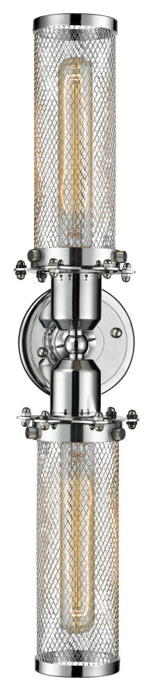 Quincy Hall 2-Light Bath Vanity-Light, Polished Chrome, Polished Chrome