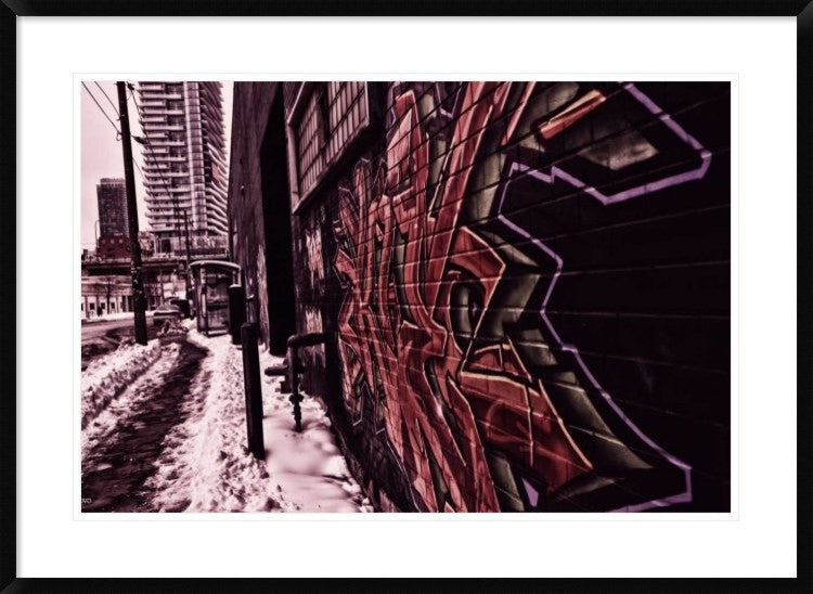 "Tagged" Framed Digital Print by Jonathan Van Dyck, 38x27"