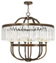 Ashton Chandelier, Hand-Painted Palatial Bronze