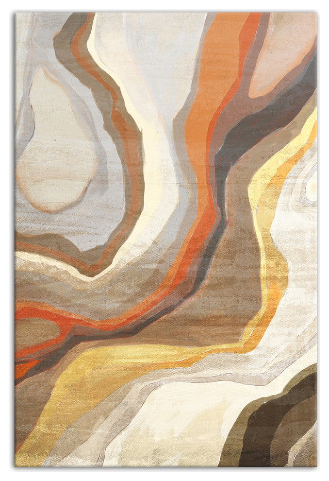 Metamorphic Rock Pattern 16x24 Canvas Wall Art