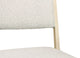 Flagstaff 7-Piece 60" Round Dining Set With 6 Ash Boucle Chairs in Ivory
