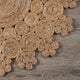 Dazzling Concentric Boutique Organic Jute Rug, 6' Round