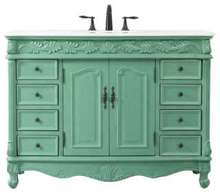 Elegant Lighting VF-1039-VW Bordeaux 48" - Vintage Mint