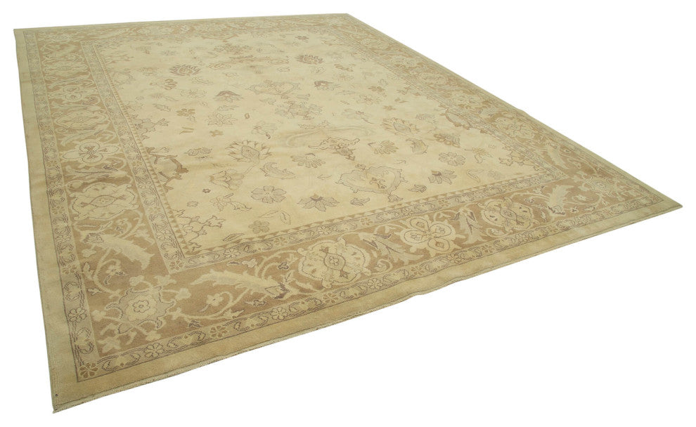 Rug N Carpet - Handwoven Oriental 10' 2" x 12' 6" Soft Oushak Area Rug