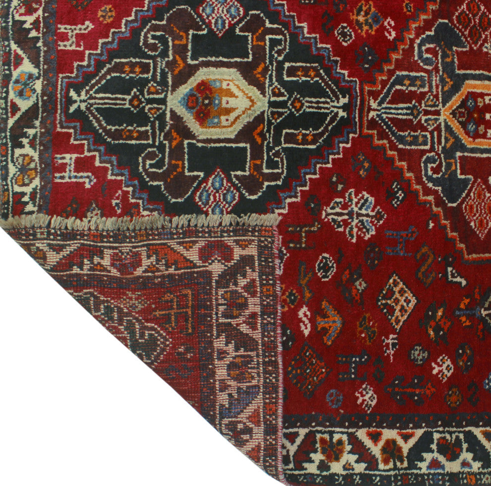 Fine Vintage Distressed Sam Red Rug