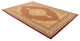 3??x 13??Red and Beige Medallion Runner Rug