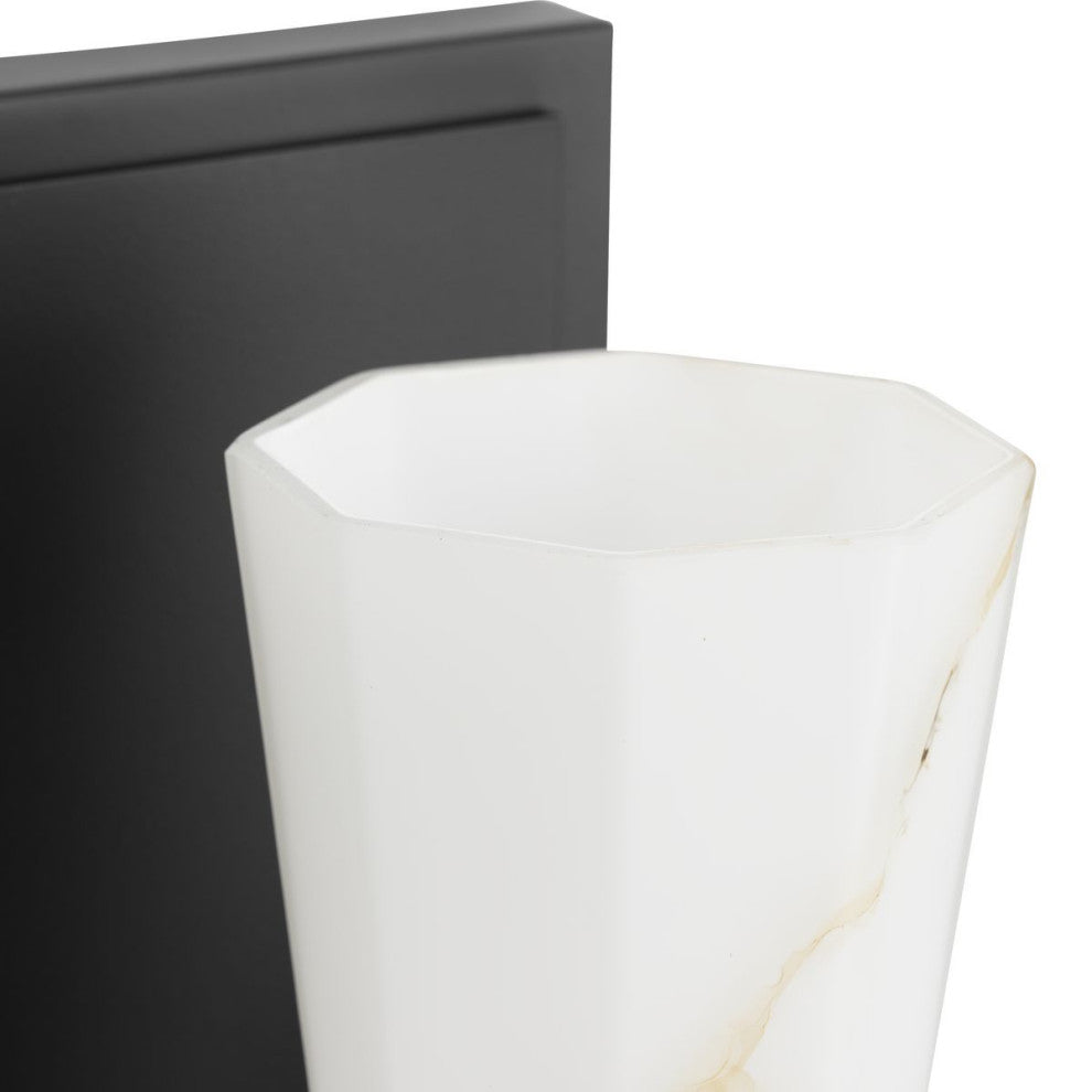 Tosca Collection One-Light Luxe Wall Bracket, Matte Black