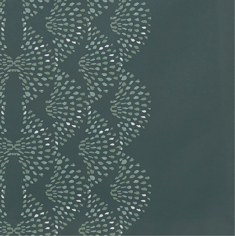 Dotted Focus 18"x14" Green Geometric Print Placemat, Set of 4