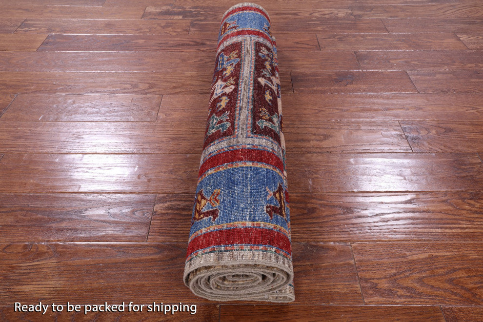3' 0" X 9' 7" Runner Tribal Persian Gabbeh Handmade Rug Q9959