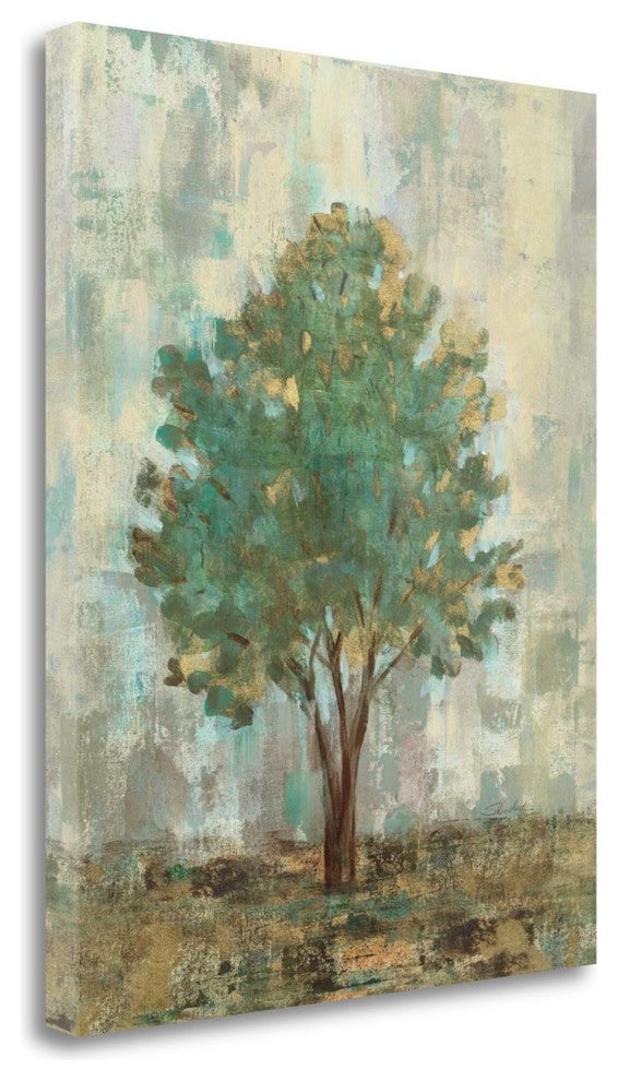 "Verdi Trees II" By Silvia Vassileva, Giclee Print on Gallery Wrap Canvas