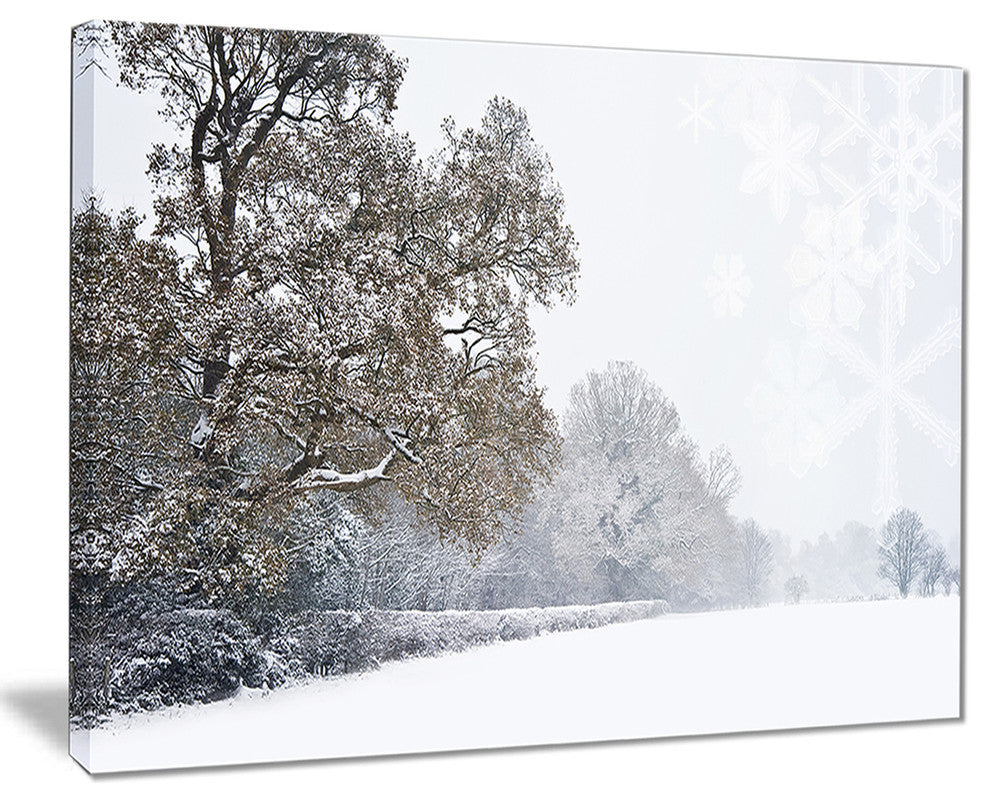 "Christmas Winter Snow" Canvas Print