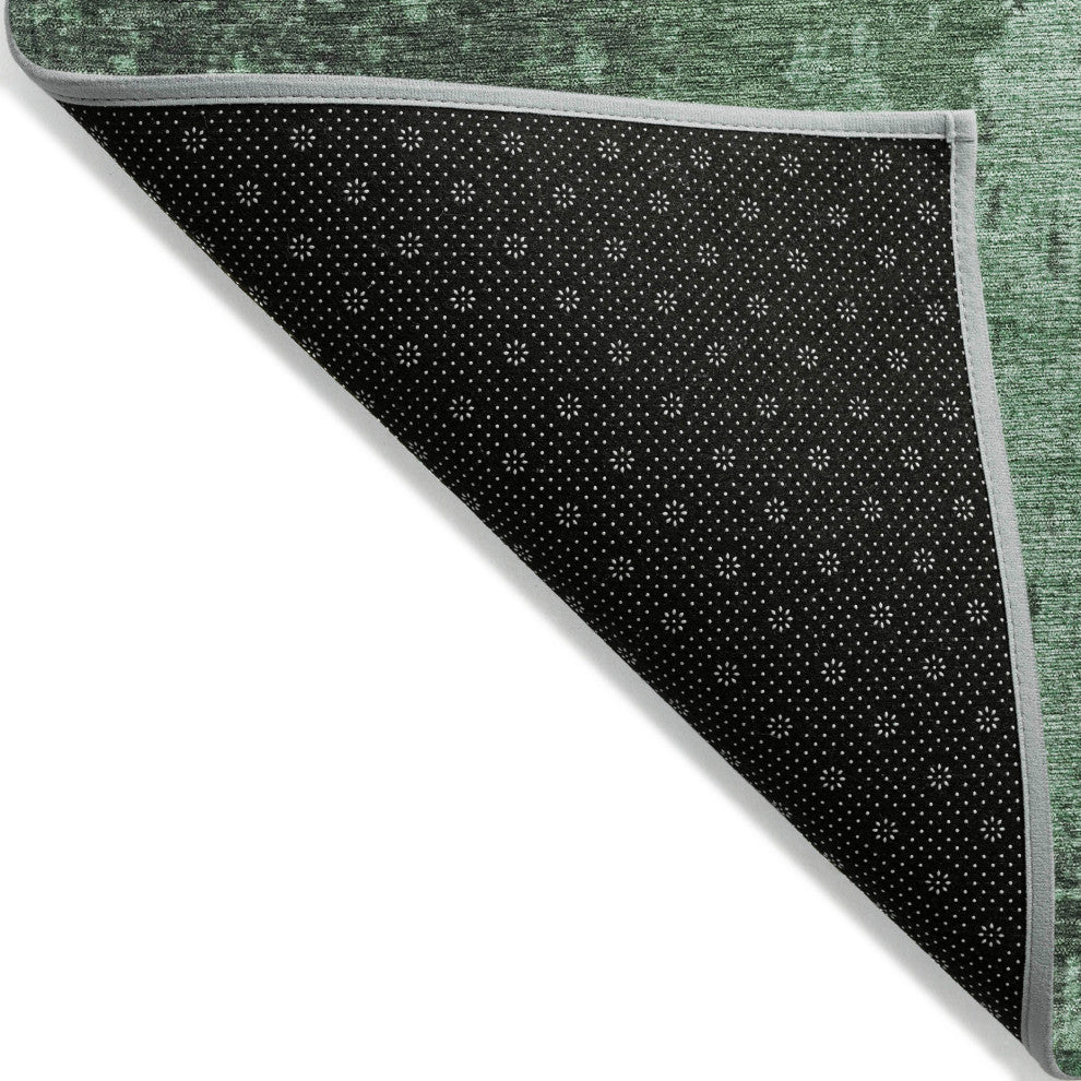 Machine Washable Indoor/Outdoor Chantille ACN1912 Teal 2'3" x 7'6" Runner Rug