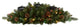 30ï¿½Flocked and Glittered Christmas Triple Candelabrum / 35 Lights and Pine Cones