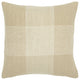 Beige White Plaid Pattern Throw Pillow