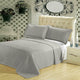 Wrinkle-Free Checkered Quilted Coverlet Set, Gray, Full/Queen