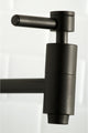 Kingston Brass Wall Mount Pot Filler Kitchen Faucet, Matte Black