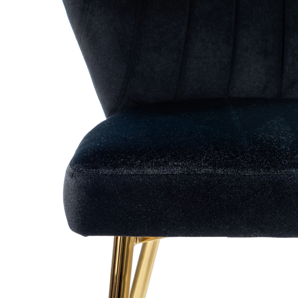 Milia Dining Chair Set of 4, Black