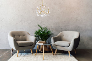 Elegant Lighting 2800D20/RC Maria Theresa 6 Light 20"W Crystal - Gold