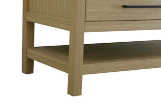 Home Living 60" Double Bathroom Vanity, Honey Brown