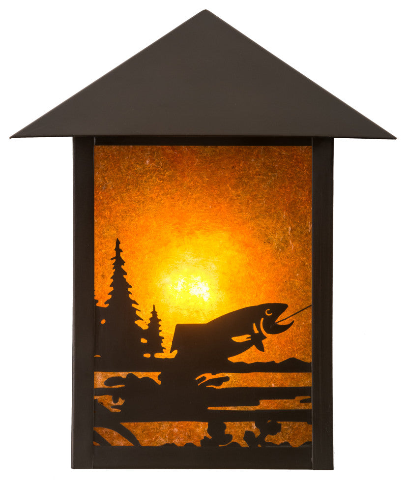 9W Seneca Fly Fisherman Wall Sconce