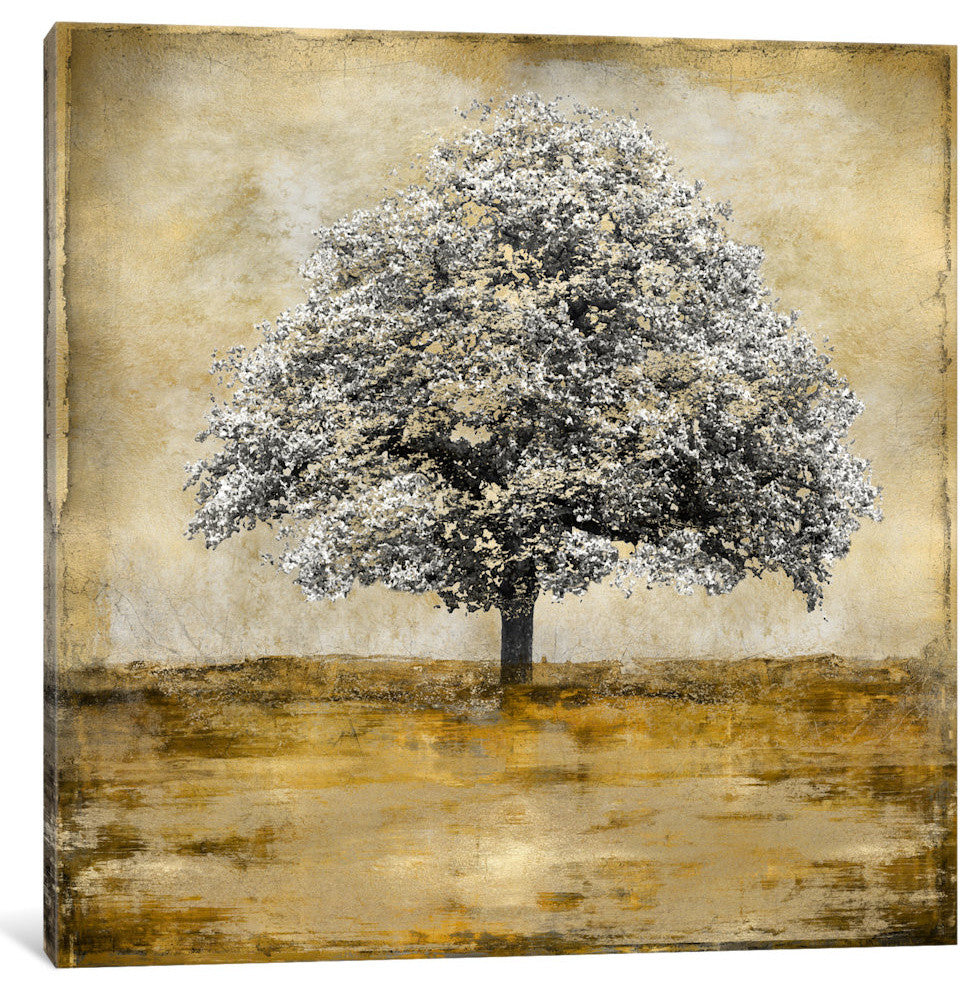 "Stately - Gold" by Eric Turner, Canvas Print, 12"x12"