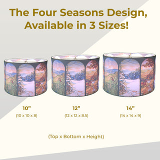 Royal Designs Modern Trendy Decorative 2-Sided Silhouette Hardback Lampshade, Fo