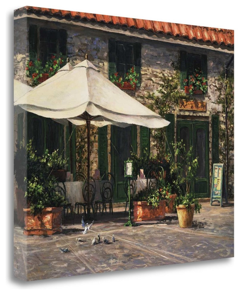 "Ristorante Il Pozzo" By Art Fronckowiak, Giclee Print on Gallery Wrap Canvas
