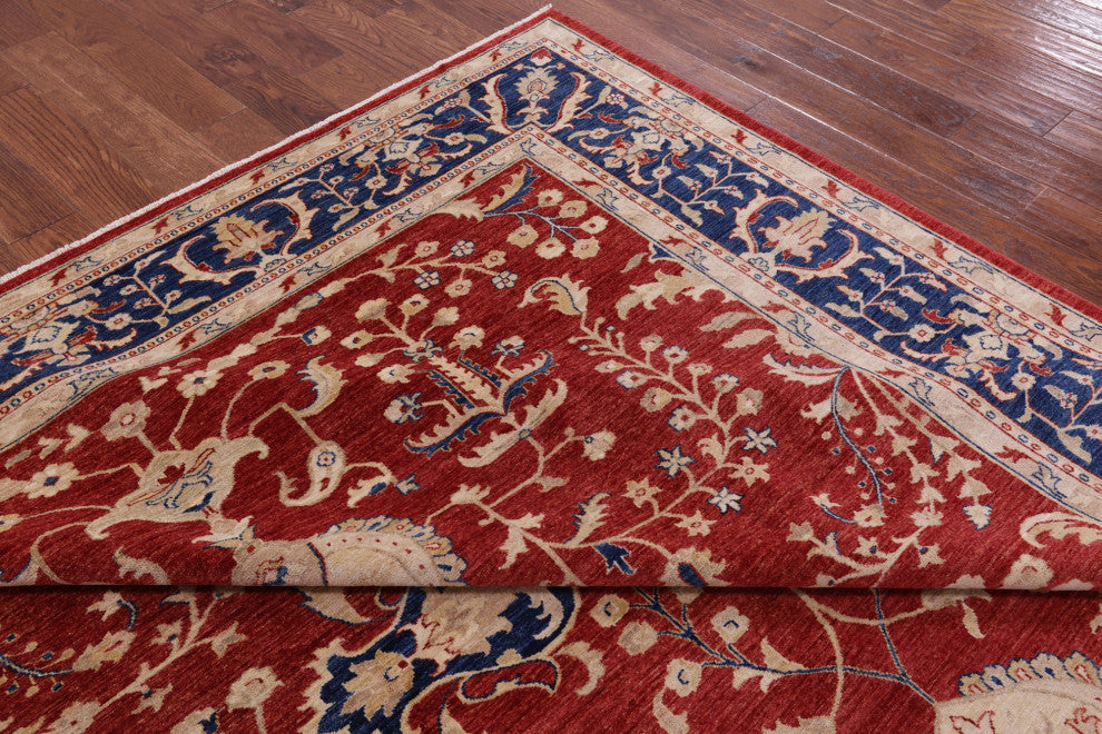 Persian Sarouk Handmade Wool Rug 8' 0" X 10' 0" Q10550