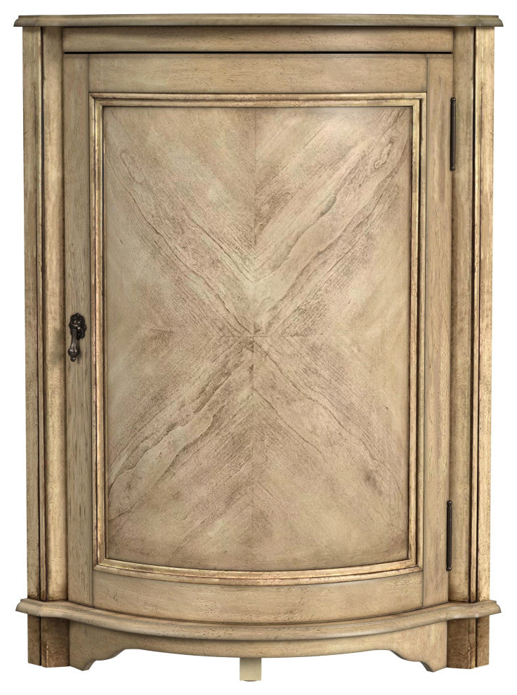 Durham Corner Cabinet, Antique Beige