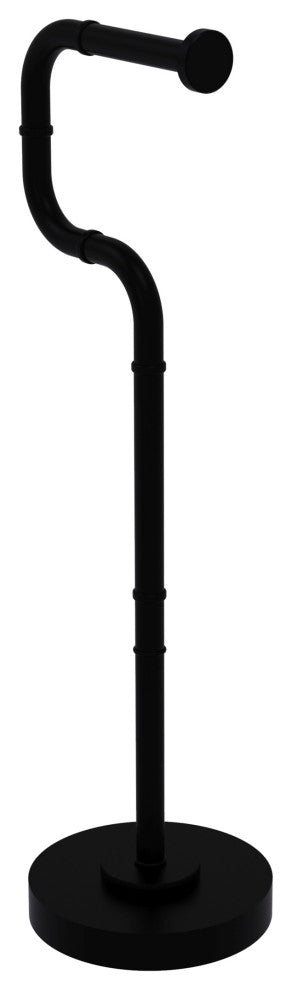 Remi Free Standing Euro Style Toilet Tissue Stand, Matte Black