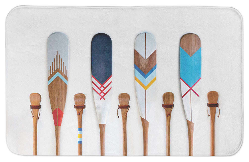 Nautical Oars 34x21 Bath Mat