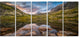 "Rocky Lake Above Skok Waterfall" Wall Art, 60"x28", 5-Panels