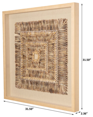3 Tier Shell Art Shadow Box Wall DÃ©cor