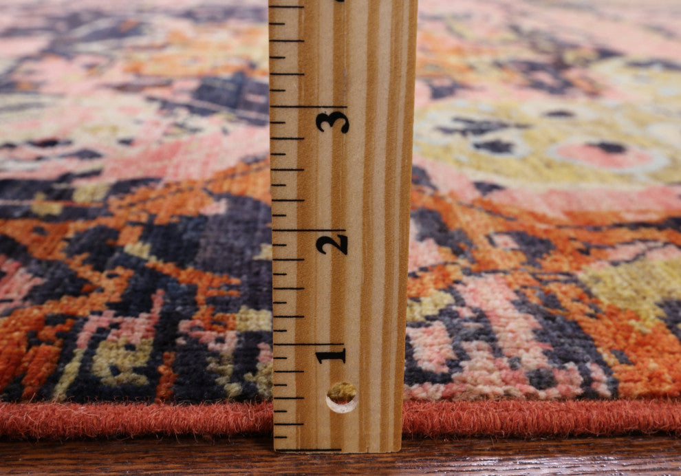 Modern Wool and Silk Hand Knotted Rug 6' 0" X 9' 0" Q7334