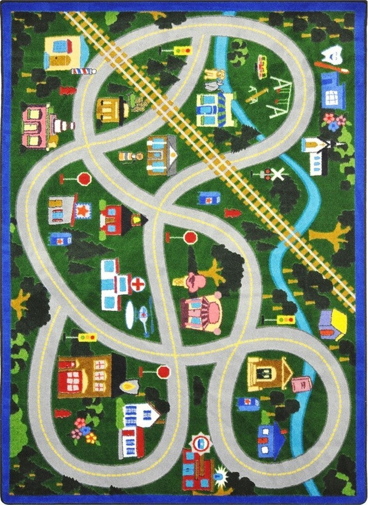 Kid Essentials Rug, My Community Helpers, 7'8"x10'9"