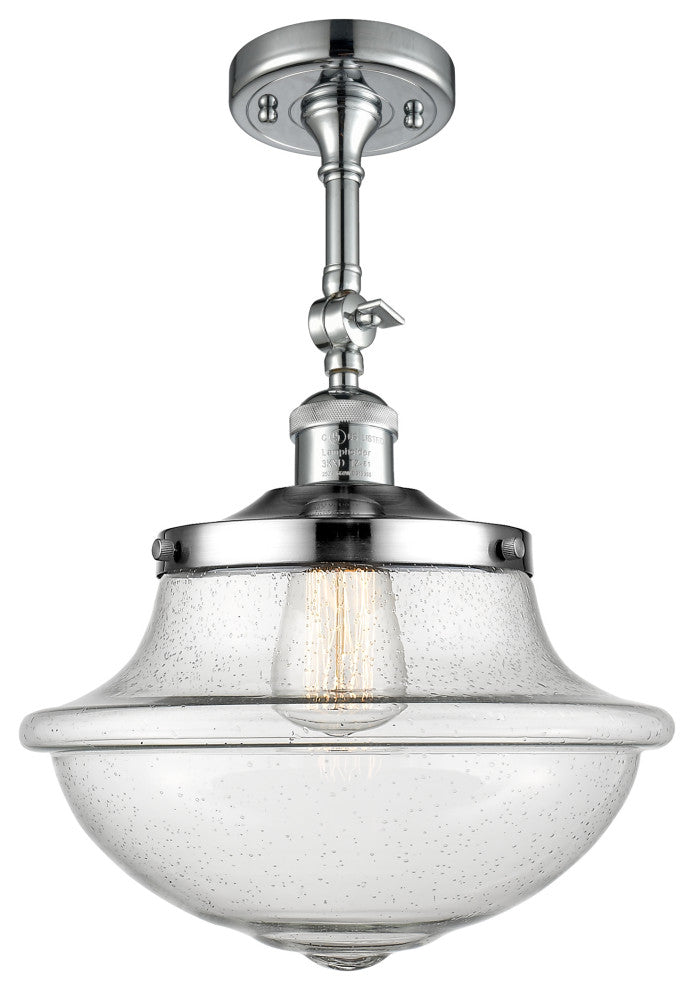Oxford Semi-Flush Mount, Polished Chrome, Seedy