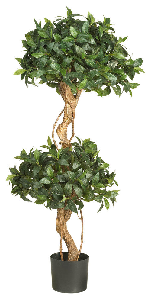 4' Sweet Bay Double Ball Topiary Silk Tree