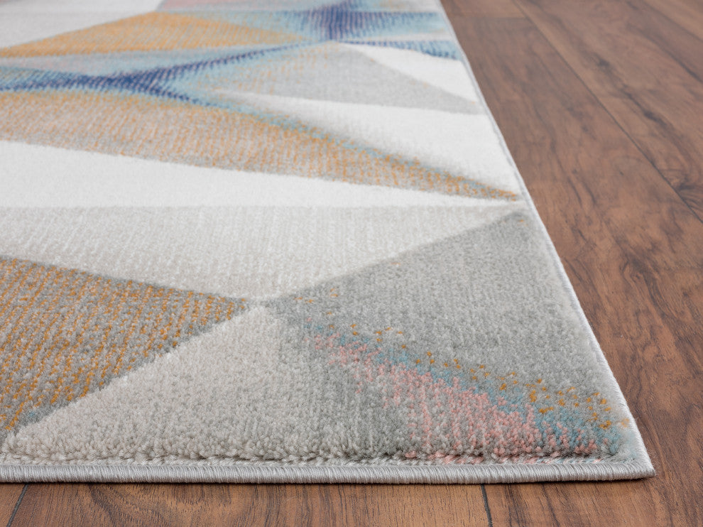 Abani Arto Collection ART150A Contemporary 3D Geometric Area Rug