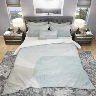 Gray and White Collage Ii Duvet Cover Set, Full/Queen